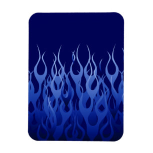 Coola Blue på Blue Tävla Flames Magnet