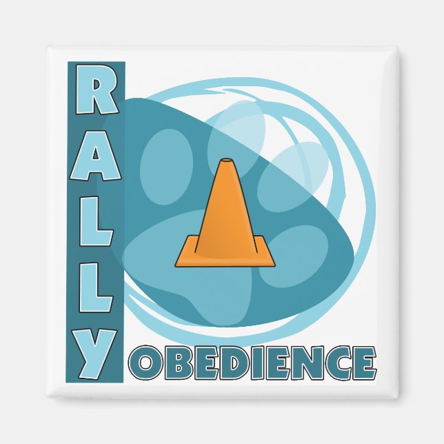 Coola Blue Rally Obedience Magnet (Framsidan)