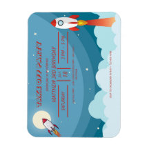 Coola Blue Red Space-Frakt Ta av Födelsedagsfest