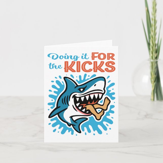 Coola Blue Shark for Kicks Kort (Framsida)