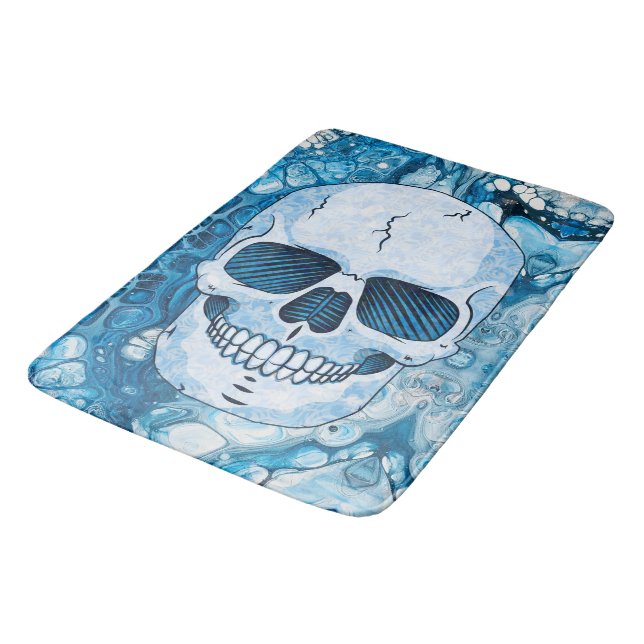 Coola Blue Skull Badrumsmatta (Vinklad)