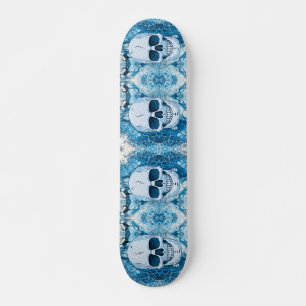 Coola Blue Skull Mini Skateboard Bräda 18,5 Cm