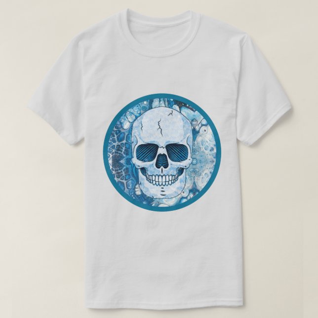 Coola Blue Skull T Shirt (Design framsida)