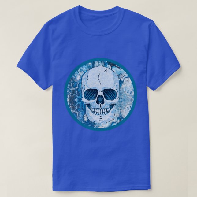 Coola Blue Skull T Shirt (Design framsida)