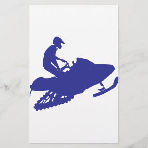 Coola Blue Snowmobiler Brevpapper
