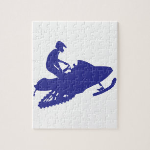 Coola Blue Snowmobiler Pussel