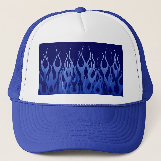 Coola Blue Tävla Flames Keps (Framsida)