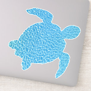 Coola Blue Turtle Klistermärken