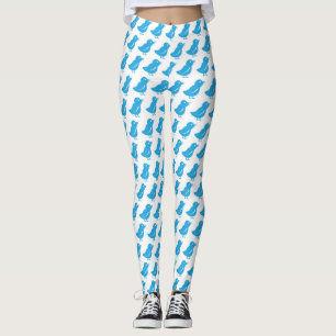 Coola Blue Tweet Bird Mode Leggings