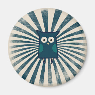 Coola Blue Uggla Magnet