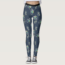 Coola Blue Vår Blommönster Leggings