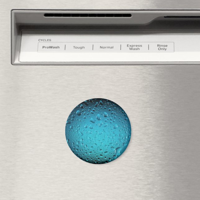 Coola Blue vatten droppar Magnet (In Situ (Dishwasher))