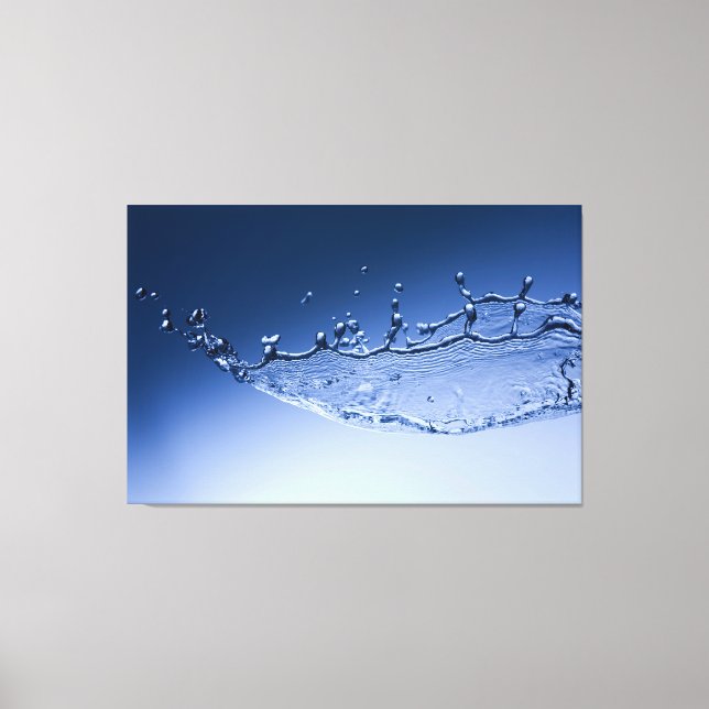 Coola Blue Vatten Stänk Canvastryck (Framsida)
