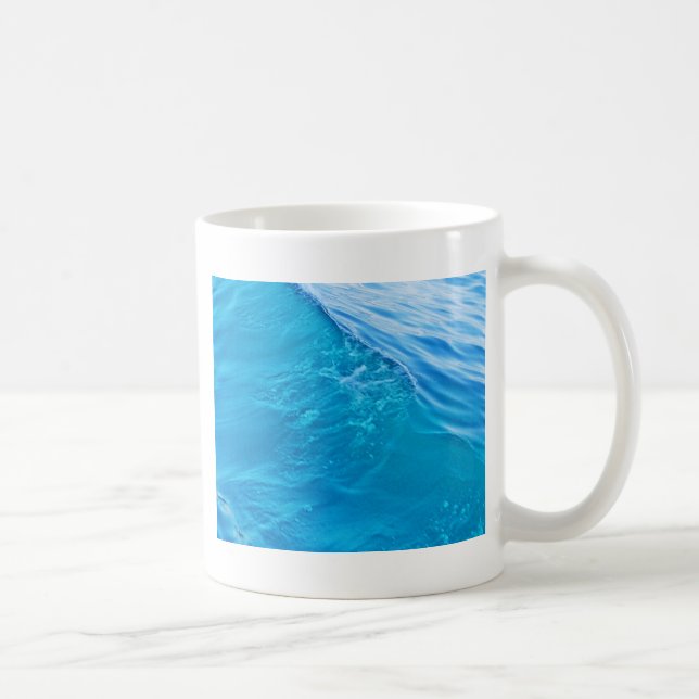 Coola Blue vatten wave Kaffemugg (Höger)