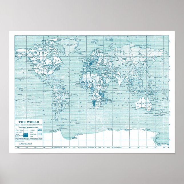 Coola Blue World Poster (Framsidan)