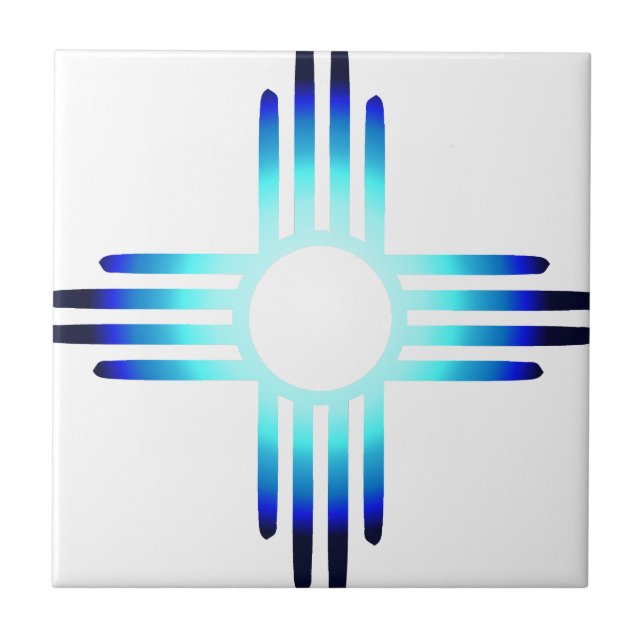 Coola Blue Zia Kakelplatta (Framsidan)