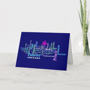 Coola Blues Pesach Ord Cloud Card Helgkort