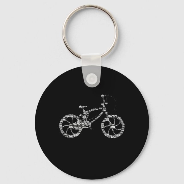 Coola BMX Bike Rider Cyclist Gift Nyckelring (Framsida)