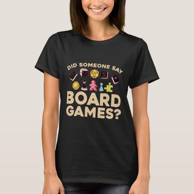 Coola Board Games För manar Women Lucky Game Night T Shirt (Framsida)