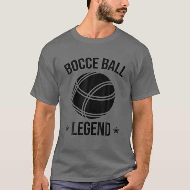Coola Bocce Boll Legend Gift | Funny Gräsmatta Bow T Shirt (Framsida)