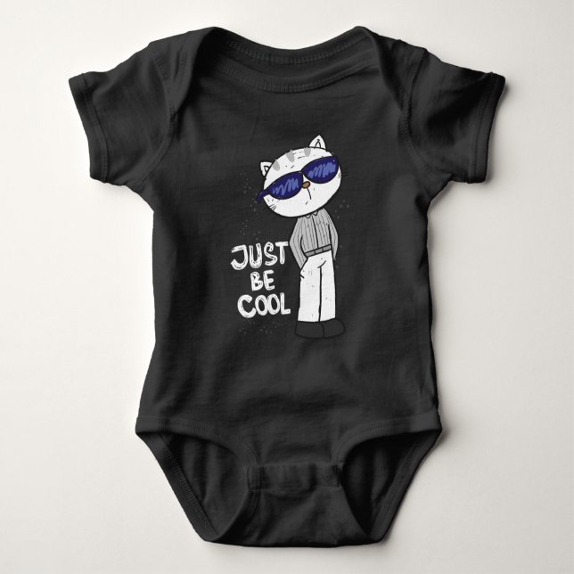Coola bodydräkt av katt baby t shirt (Framsida)