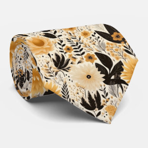 Coola Boho-blommor mönster Slips