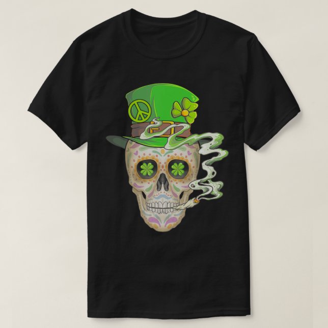 Coola Boho Sugar Skull Day of the dead St T Shirt (Design framsida)