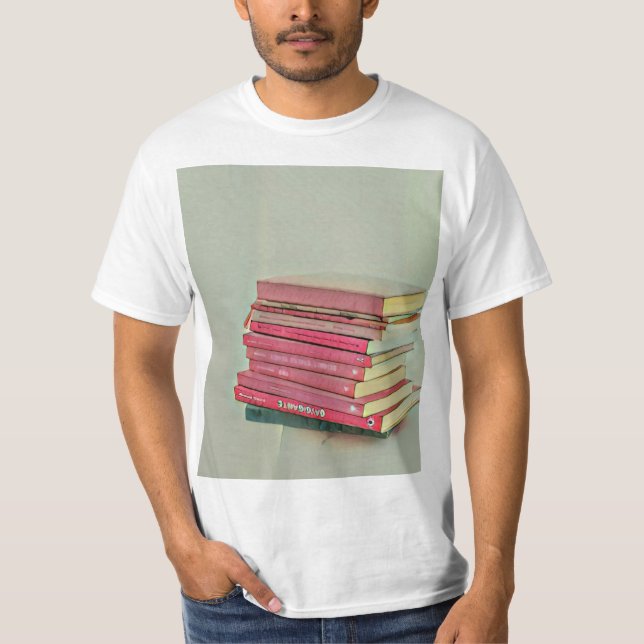 Coola bok älskare-gåva t shirt (Framsida)