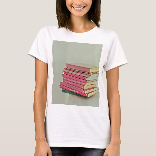 Coola bok älskare-gåva t shirt (Framsida)