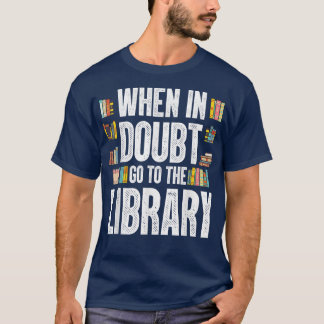 Coola Bok Reader Manar Kvinnor Bibliotek ThLED Boo T Shirt