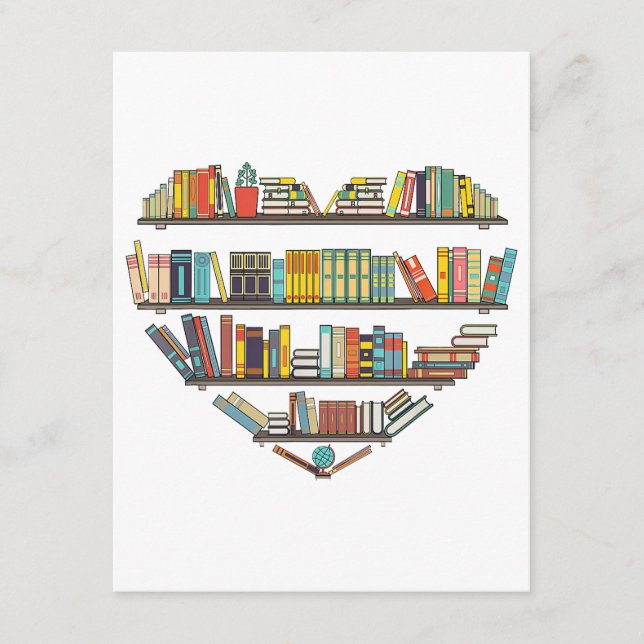 Coola Bokar Läser Manar Kvinnor i Bok Älskare Lite Tilläggskort (Framsida)