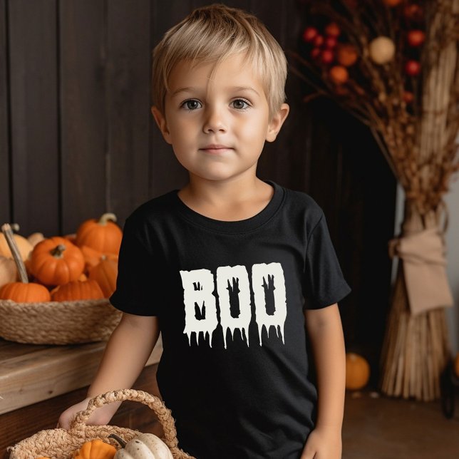 Coola BOO Drippy Script Funny Barn Halloween T Shirt (Skapare uppladdad)