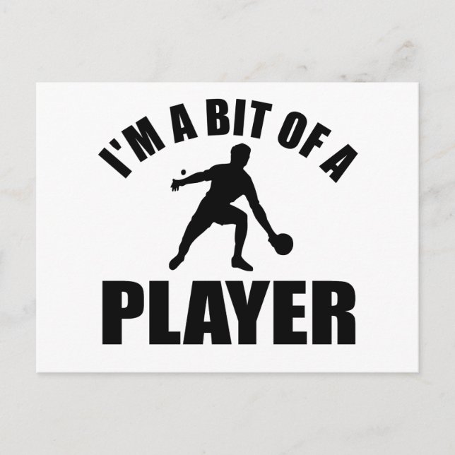 Coola Bord tennis-design Vykort (Framsida)