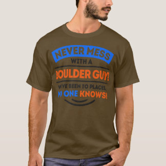 Coola Boulder Påstående Bouldering Sten Klimatcent T Shirt