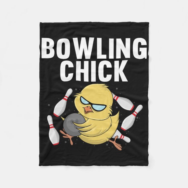 Coola Bowlareare för Women Dam Bowling Chick S Fleecefilt (Framsidan)