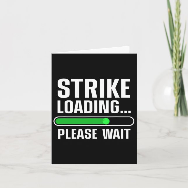 Coola Bowling Art För manar kvinnor Bowlareare Bow Kort (Framsida)