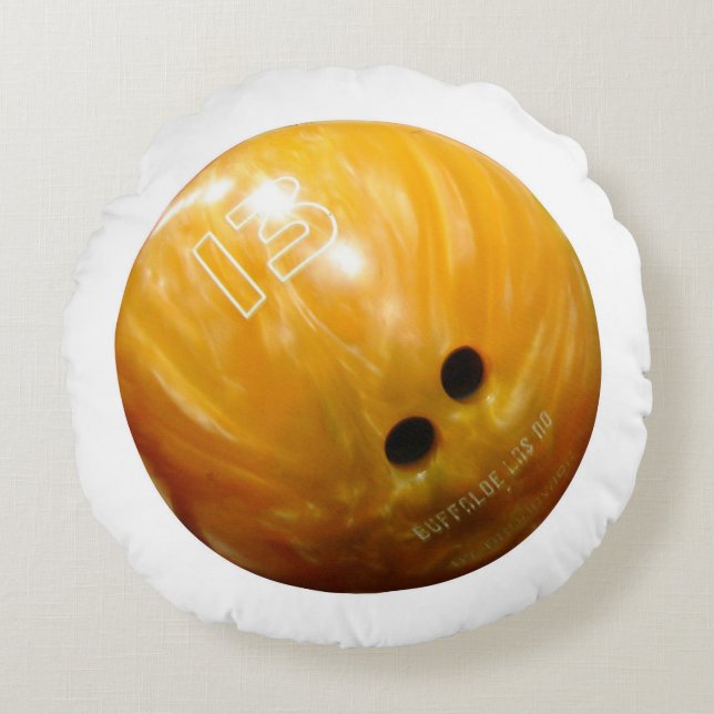 Coola Bowling Ball Bowlareare Round Pillow Rund Kudde (Framsidan)