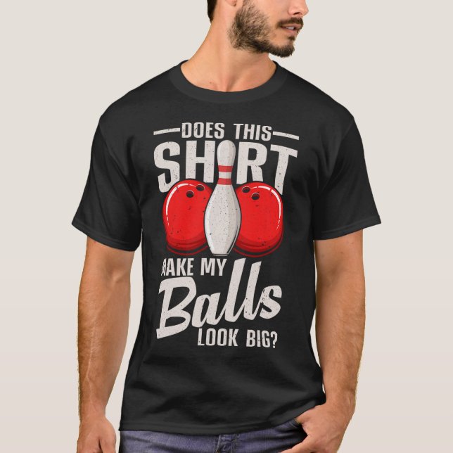 Coola Bowling Design För manar Kvinnor Bowling Ll  T Shirt (Framsida)