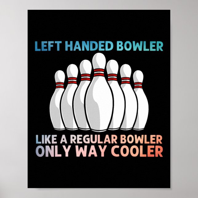 Coola Bowling För manar Women Bowling Team Iports  Poster (Framsidan)