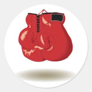 Coola Boxing Emblem Runt Klistermärke