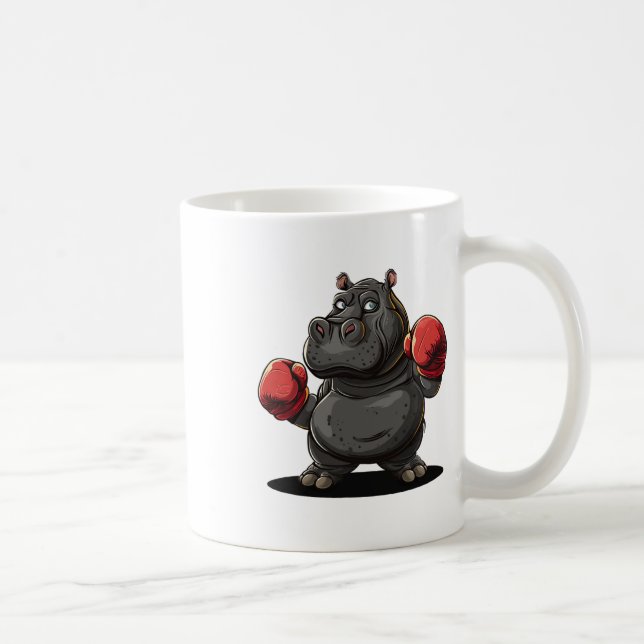 Coola Boxing Idrottsman Costume for Hippo and Anim Kaffemugg (Höger)