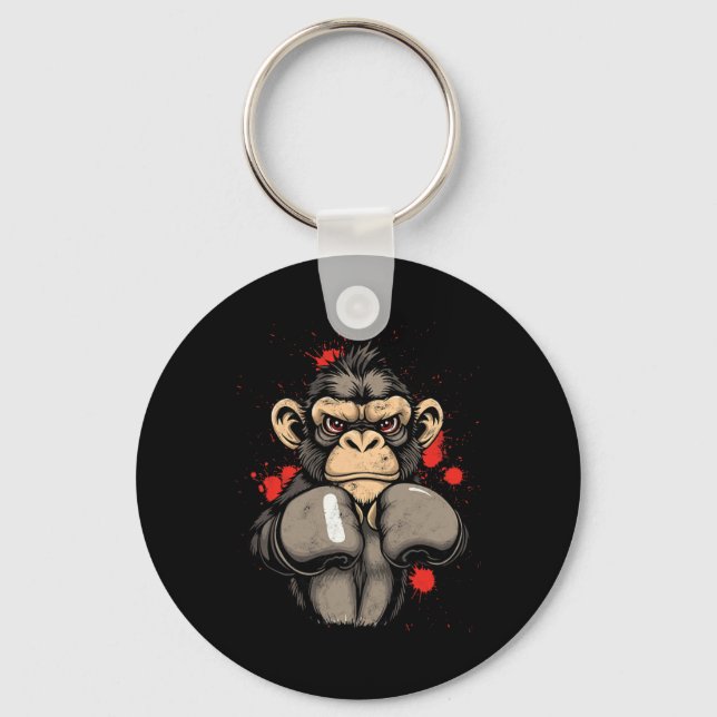 Coola Boxing Monkey - Costume Nyckelring (Framsida)