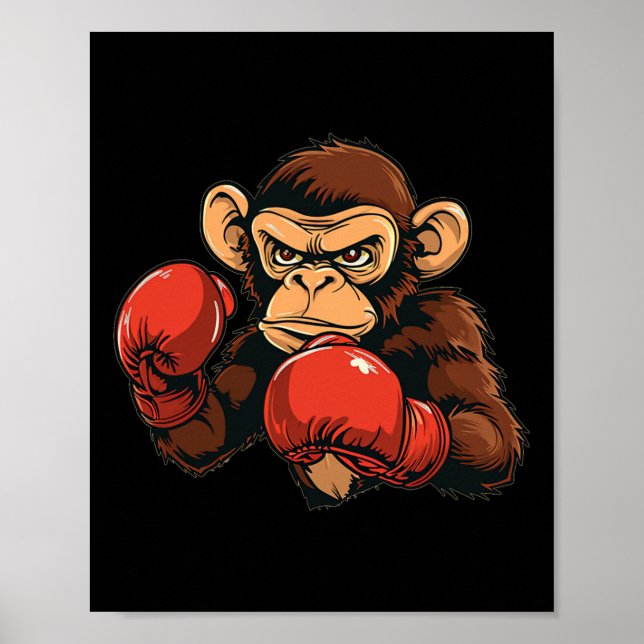 Coola Boxing Monkey Costume Poster (Framsidan)