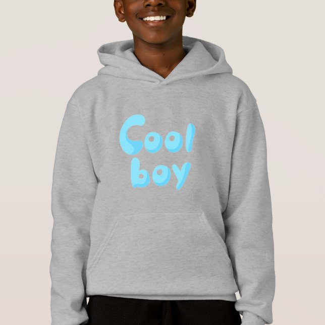 Coola Boy Kid's Hoodie T Shirt (Framsida)