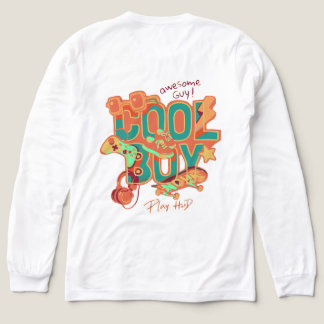Coola Boy Typography med vissa ikoner i Hobby T Shirt