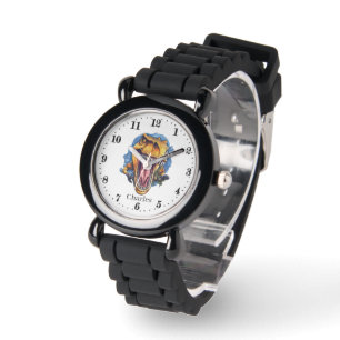 Coola boys dinosaur add namn armbandsur