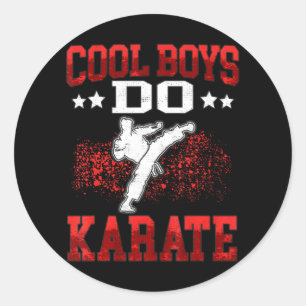 Coola Boys do Karate Karateka Asian Martial Arts Runt Klistermärke