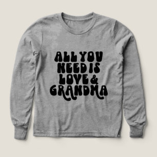 Coola Boys kärlek Grandma ord art T Shirt