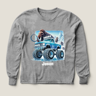 Coola Boys Monster Lastbil ads namn T Shirt