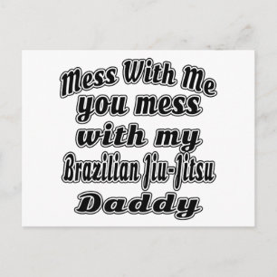 Coola Brasiliansk Jiu-Jitsu-design Vykort